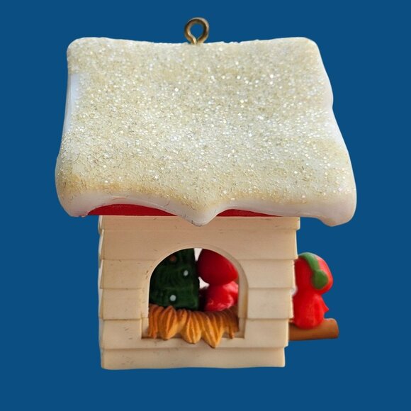 Hallmark Ready For Christmas, Christmas Ornament 1979 Redbird Cardinal Birdhouse - Picture 4 of 12